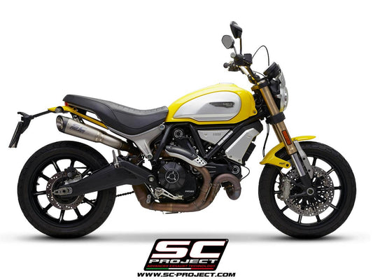 SC PROJECT Exhaust Pair Conico 70s Stainless Steel Exhaust for Scrambler 1100 (2018-2019)