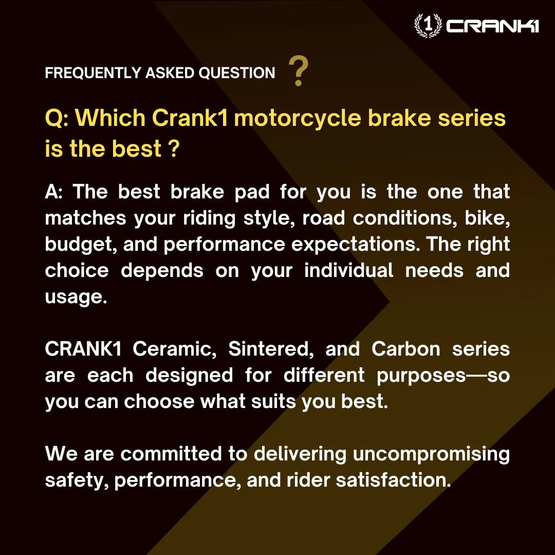Ceramic Brake Pads For TVS Apache RTR 160 4V - Rear - CRM269 - 1 Set - CRANK1
