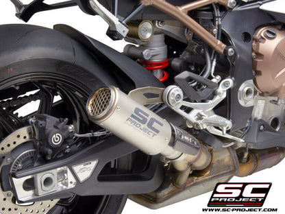 SC Project Exhaust CR-T Titanium with stoneguard grid for S1000 RR (2019-2020)
