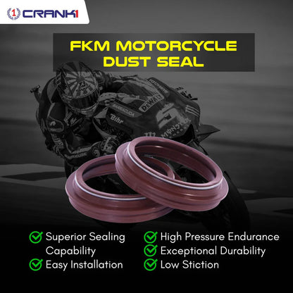 Fork Dust Seals Pair For BMW S 1000 RR (2021 Onwards) - CPD081 - CRANK1
