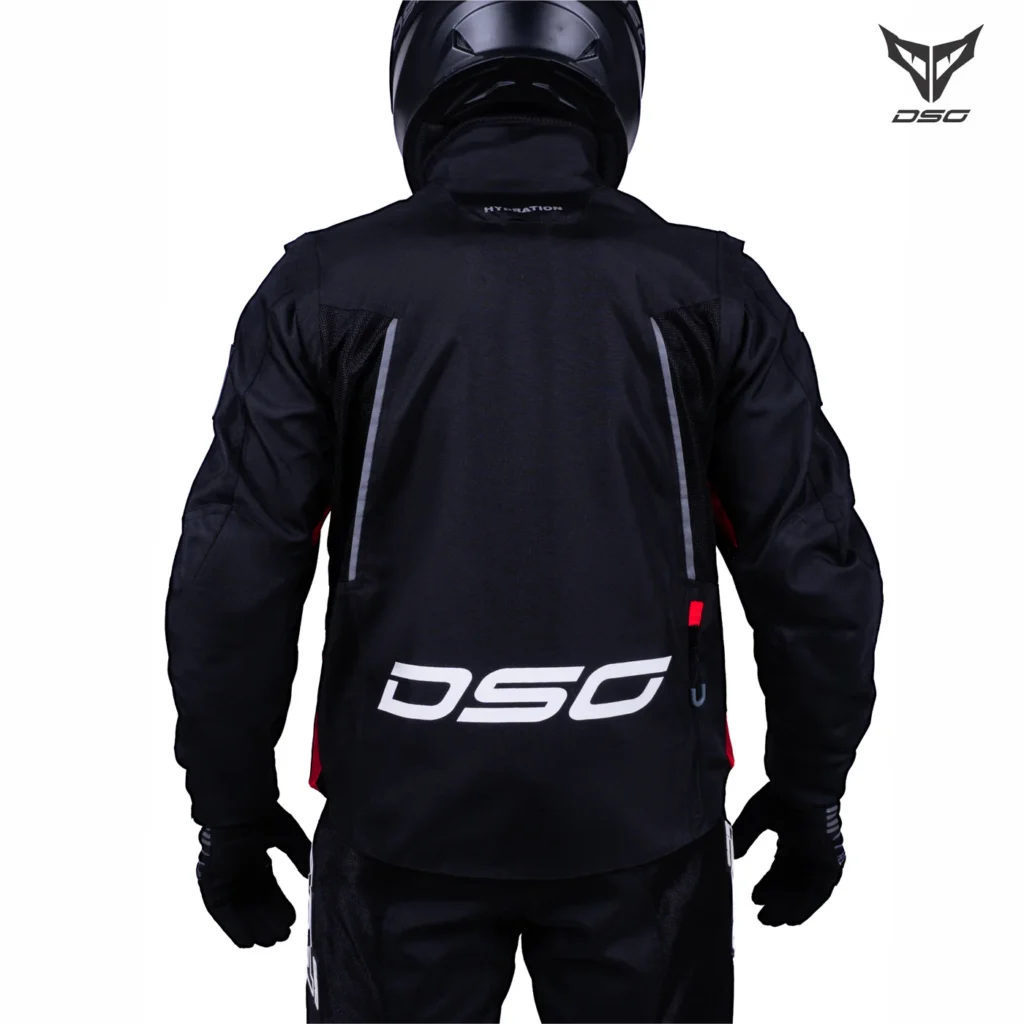 DSG Adventure Riding Jacket - Black-Red
