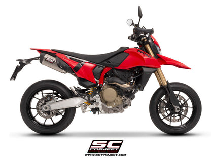 SC Project Exhaust SC1-S Dual Undertail Titanium for DUCATI HYPERMOTARD 698 MONO (2024-2025)