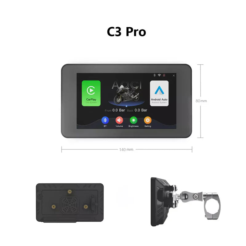 C3 5" Motorcycle Wireless Touch Screen