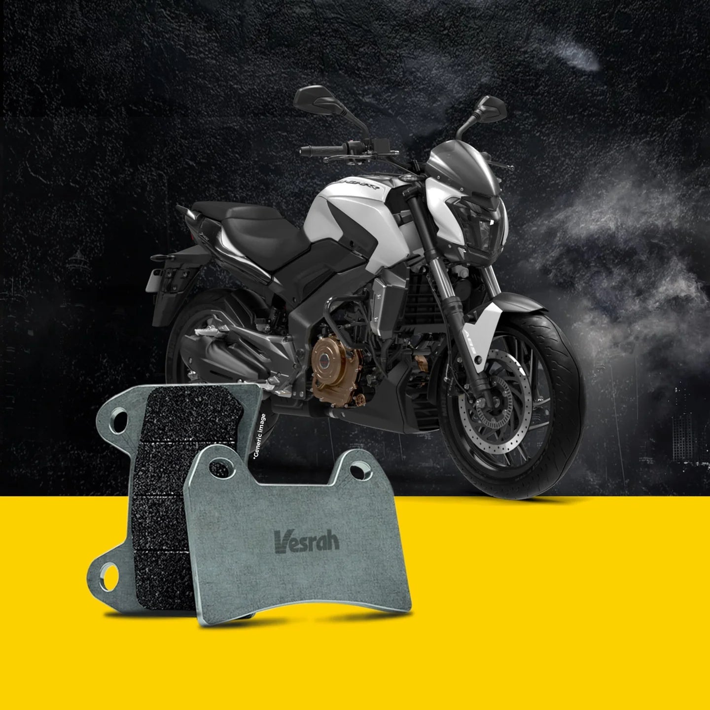 BAJAJ DOMINAR 400 VESRAH BRAKE PAD FRONT AND REAR (CERAMIC) BELOW 2019