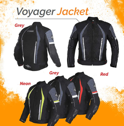 BBG Voyager Riding Jacket - Red, BLACK, HIVIZ BBF