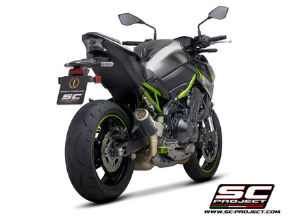 SC Project CR-T Carbon With Stoneguard Grid Exhaust for Kawasaki Z900 (2020-22)