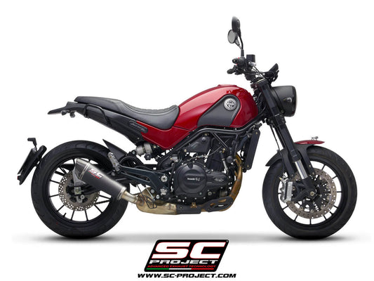 Sc Project 70s Stainless Steel Matt Black Exhaust for Benelli Leoncino 500 (2017-2020)