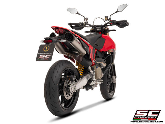 SC Project Exhaust S1-C Dual Undertail for DUCATI Hypermotard 698 (2024-2025)