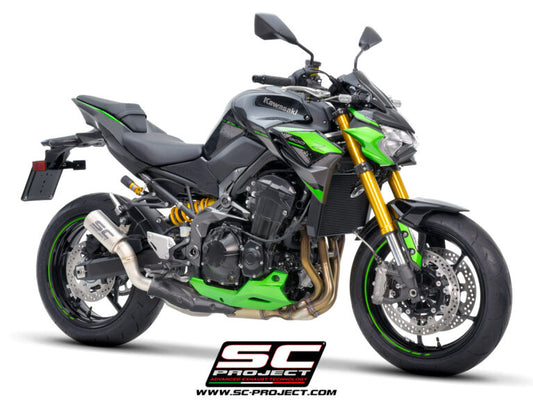 SC Project CR-T Titanium (2020-2024) With Stoneguard Grid Exhaust for Kawasaki Z900