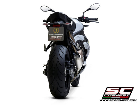 sc project exhaust cr-t titanium with stoneguard grid for BMW S 1000 R (2021-2025)