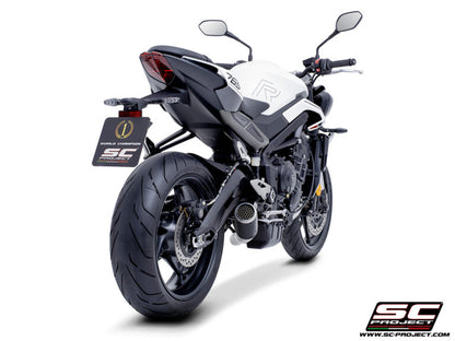 SC Project CR-T Carbon Full Exhaust System 3-1 for Triumph Street Triple 765 RS (2023-24)