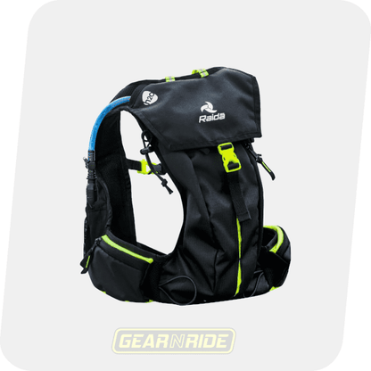 RAIDA Hydration Backpack, Ultra 5L Black Hi-viz with 2L Bladder