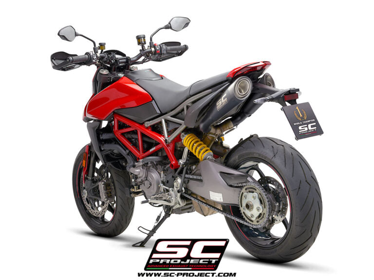 SC Project Exhaust Pair S1 Titanium Matt Black for Hypermotard 950-RVE-SP (2021-2025)