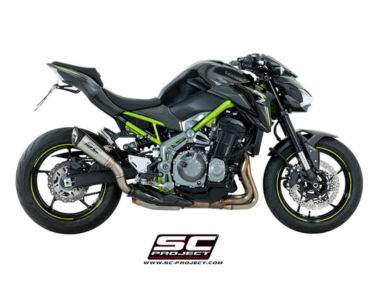 SC Project Exhaust S1 Titanium Matt black (2017-2019) for Kawasaki Z900