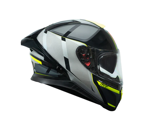 MT Thunder 3 SV Spoiler Nova B62 Gloss Black Grey Neon Yellow Helmet
