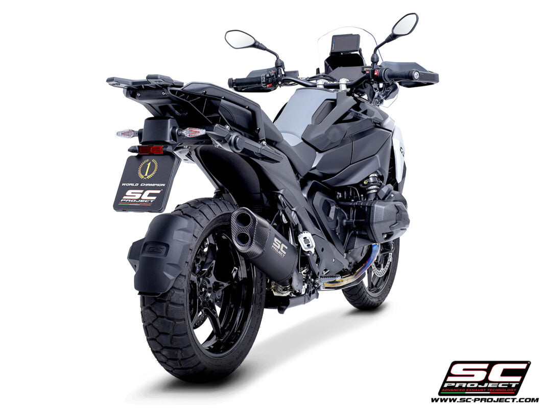 SC Project Exhaust Adventure R Titanium Matt Black for R 1300GS (2024-2025) COMPATIBLE WITH ORIGINAL SIDE CASES
