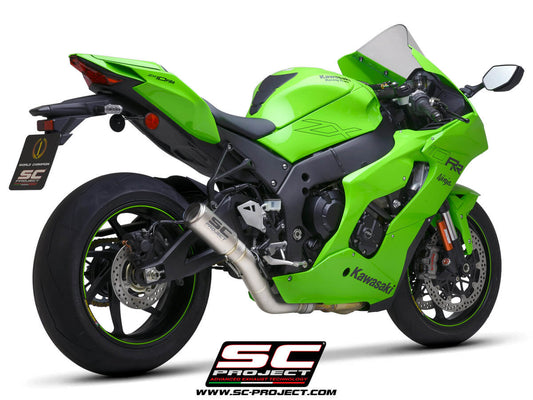 SC Project Exhaust CR-T Slip-On Titanium (2021-2024) for Kawasaki ZX-10R