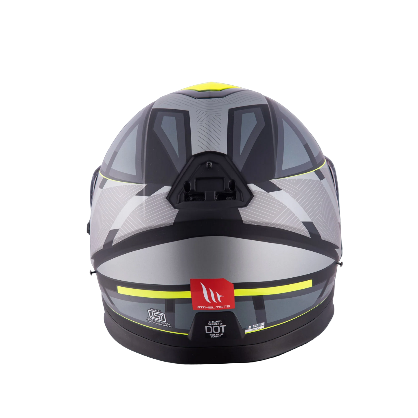 MT Thunder 3 SV Spoiler Nova B62 Matt Black Grey Neon Yellow Helmet