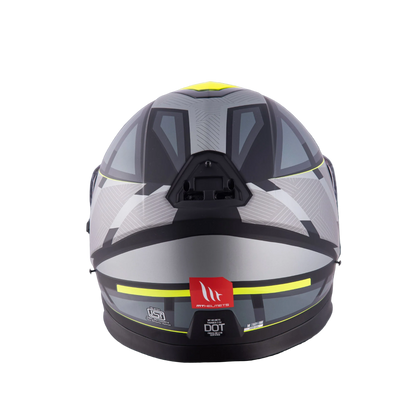 MT Thunder 3 SV Spoiler Nova B62 Matt Black Grey Neon Yellow Helmet