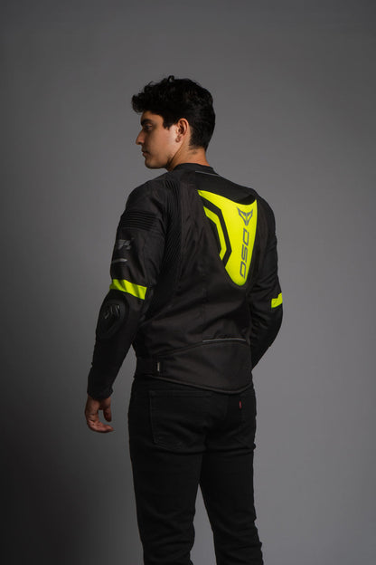 DSG Race Pro V3 Riding Jacket - Black Neon