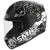 SMK Bionic Youth Chimpz Matt Black Grey White (MA261) Helmet