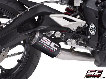 SC Project CR-T Carbon Full Exhaust System 3-1 for Triumph Street Triple 765 RS (2023-24)