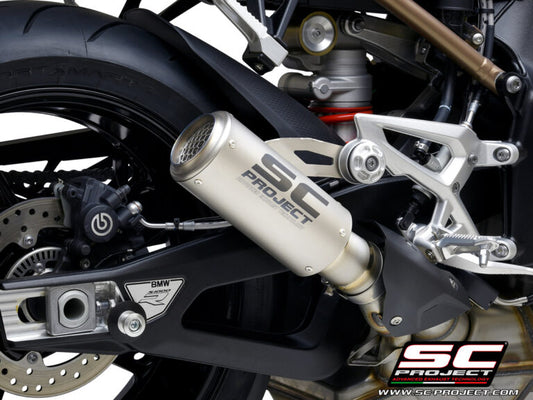 SC Project Exhaust CR-T Titanium with Stoneguard Grip for BMW S 1000 R (2021-2025)