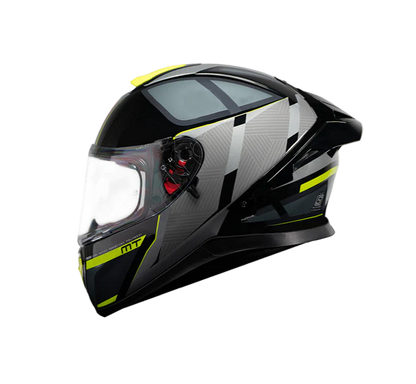 MT Thunder 3 SV Spoiler Nova B62 Gloss Black Grey Neon Yellow Helmet