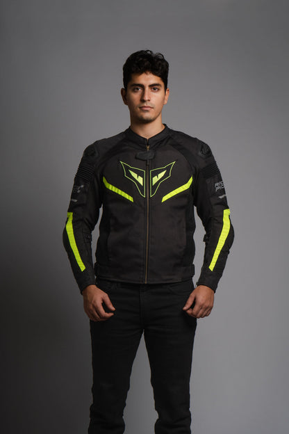 DSG Race Pro V3 Riding Jacket - Black Neon