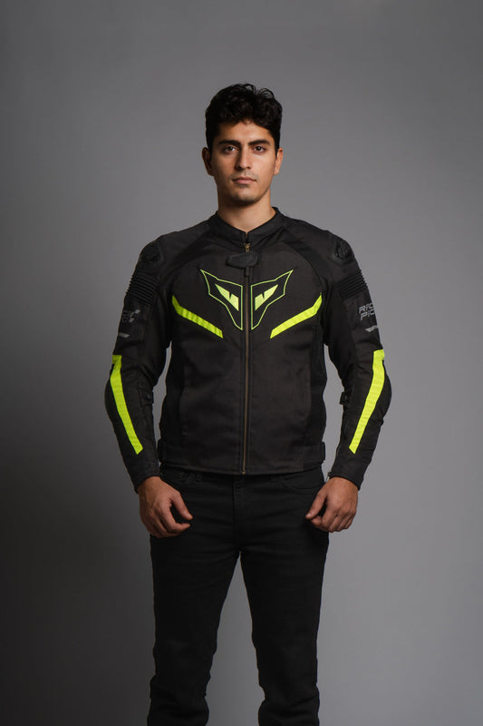 DSG Race Pro V3 Riding Jacket - Black Neon