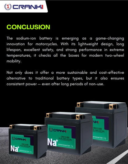 Battery For Triumph Street Scrambler 900 (2018) - CRX12-BS - Sodium-Ion - Factory Activated