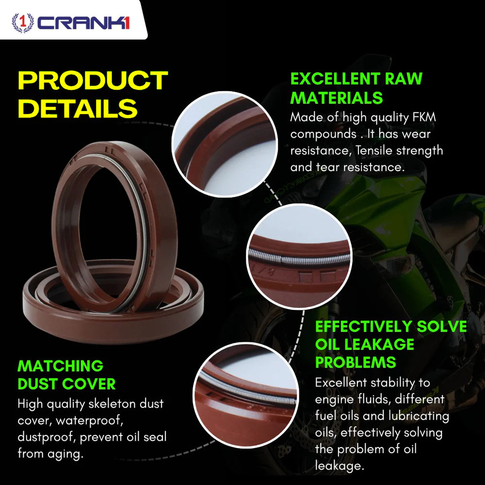 Fork Oil Seals Pair For BMW S 1000 RR (2021 Onwards) - CPF120