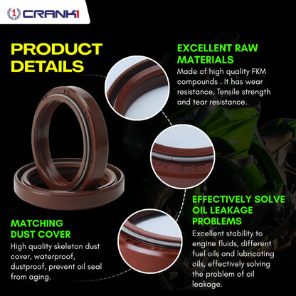 Fork Oil Seals Pair For BMW S 1000 RR (2021 Onwards) - CPF120