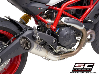 SC PROJECT S1 Slip On EXHAUST FOR DUCATI MONSTER 797 (2017-2020)