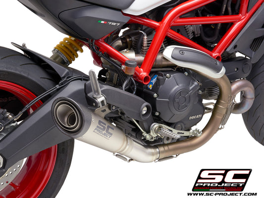 SC PROJECT S1 Slip On EXHAUST FOR DUCATI MONSTER 797 (2017-2020)