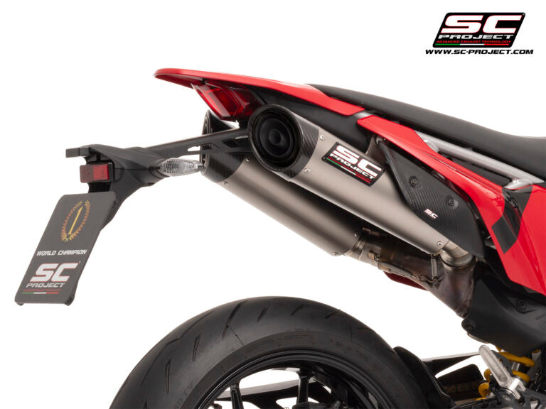 SC Project Exhaust S1-C Dual Undertail for DUCATI Hypermotard 698 (2024-2025)