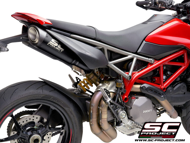 SC Project Exhaust s1 pair of titanium in matt black for Hypermotard 950 RVE-SP (2019-2021)
