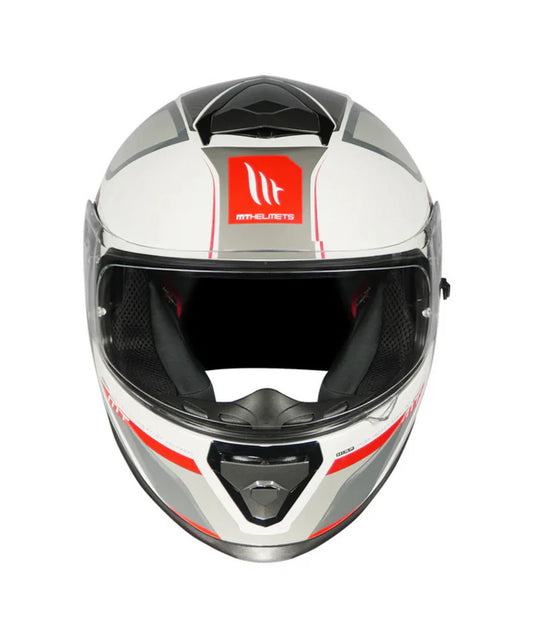 MT Thunder 3 SV Pro Nova A2 Helmet - Gloss White Red