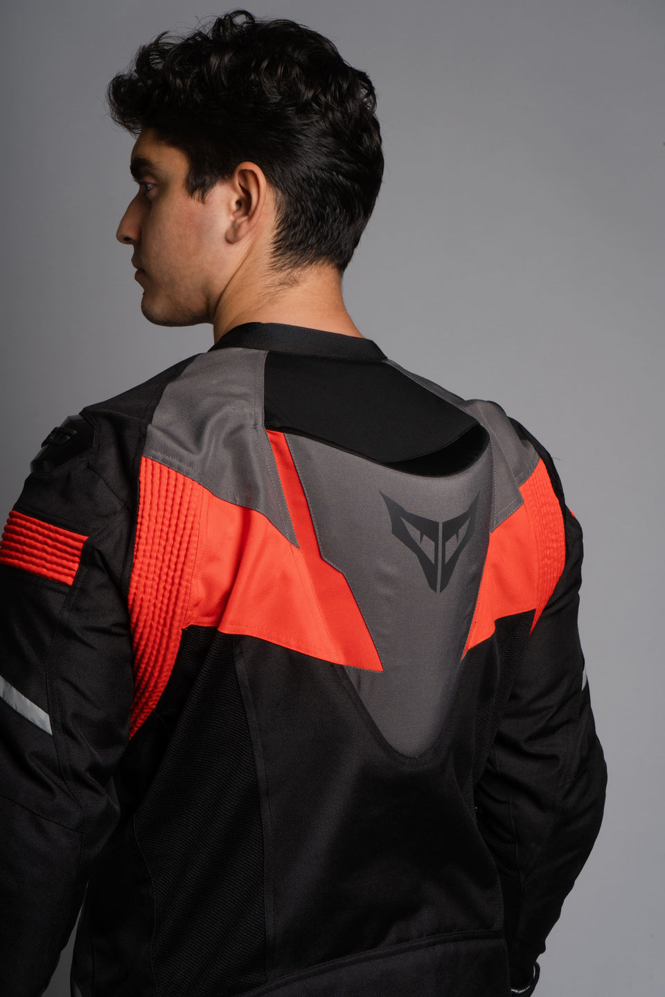 DSG Apex V2 Riding Jacket - Black Grey Racing Red