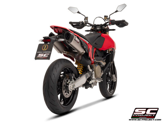 SC Project Exhaust SC1-S Dual Undertail Titanium for DUCATI HYPERMOTARD 698 MONO (2024-2025)