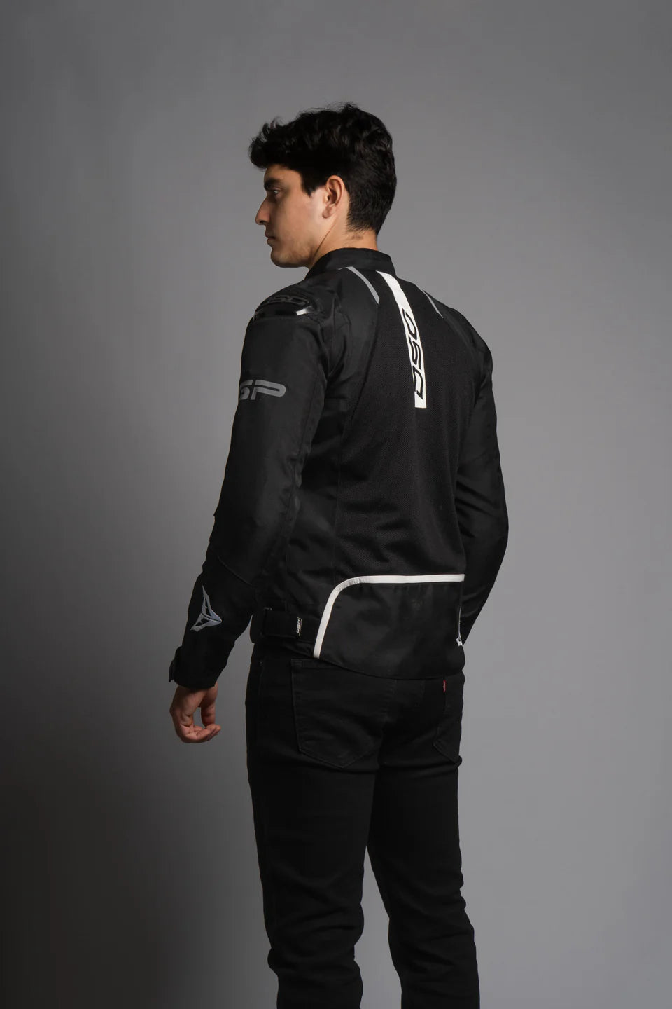 DSG GPX Riding Jacket - Black White