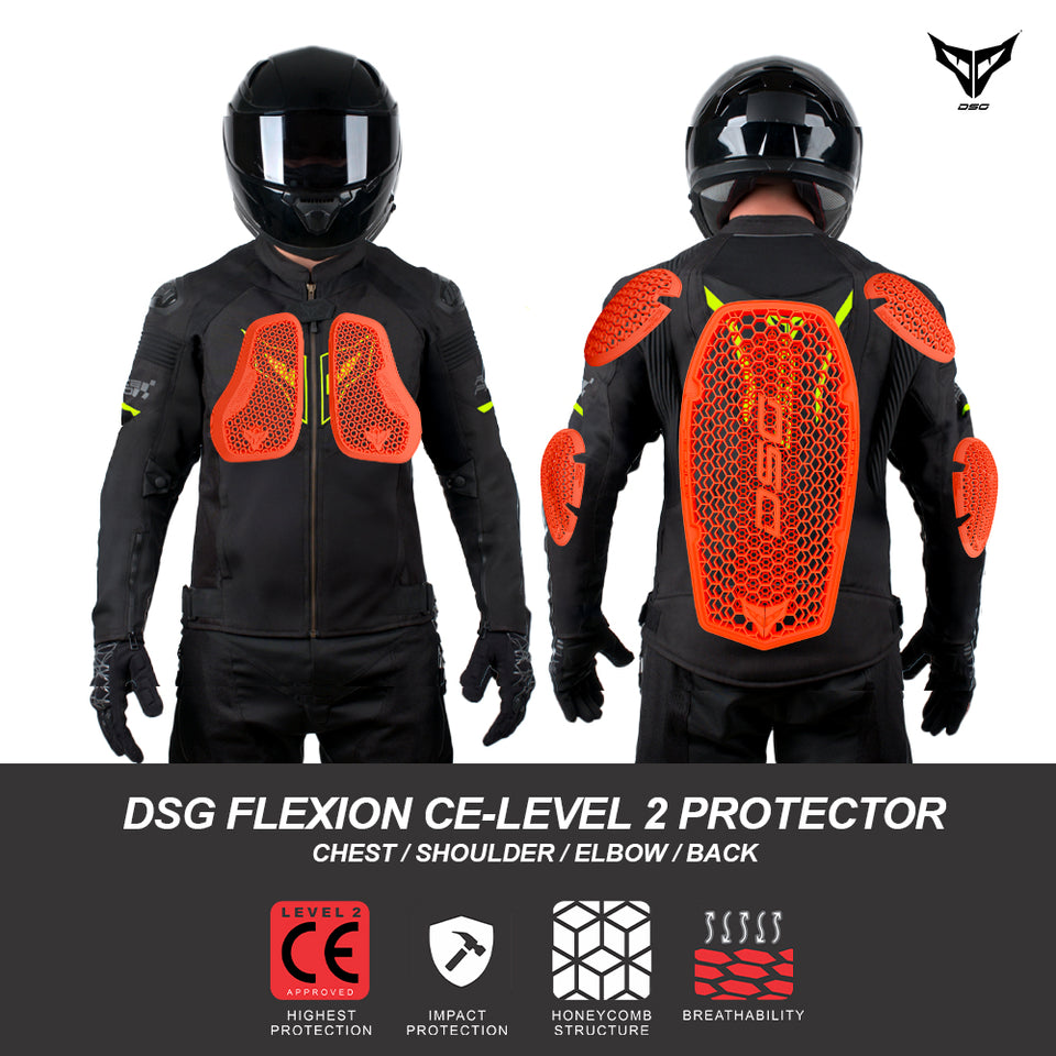 DSG Race Pro V3 Riding Jacket - Black Neon
