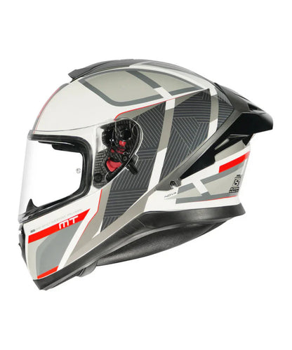 MT Thunder 3 SV Pro Nova A2 Helmet - Gloss White Red