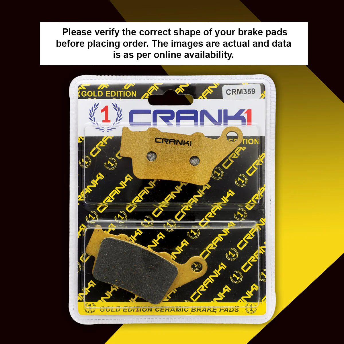 Ceramic Brake Pads For KTM 250 Duke GEN3 (2024-2025) - Rear - CRM359 - 1 Set