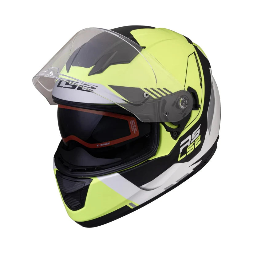 FF320 STREAM EVO XPLORER MATT WHITE HI-VIZ YELLOW