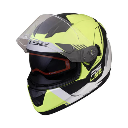 FF320 STREAM EVO XPLORER MATT WHITE HI-VIZ YELLOW