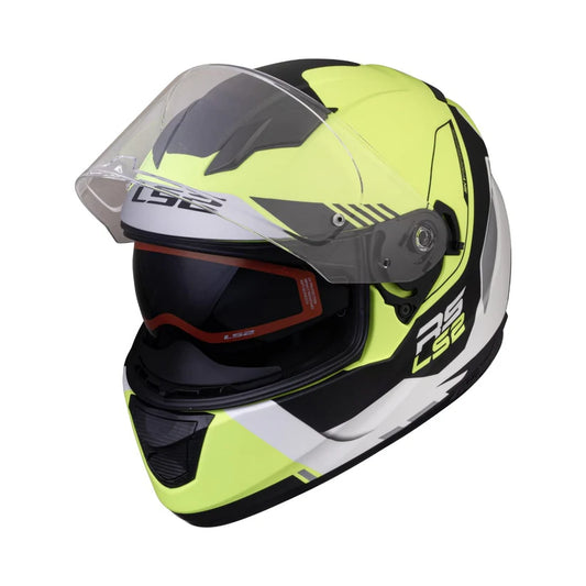 FF320 STREAM EVO XPLORER MATT WHITE HI-VIZ YELLOW