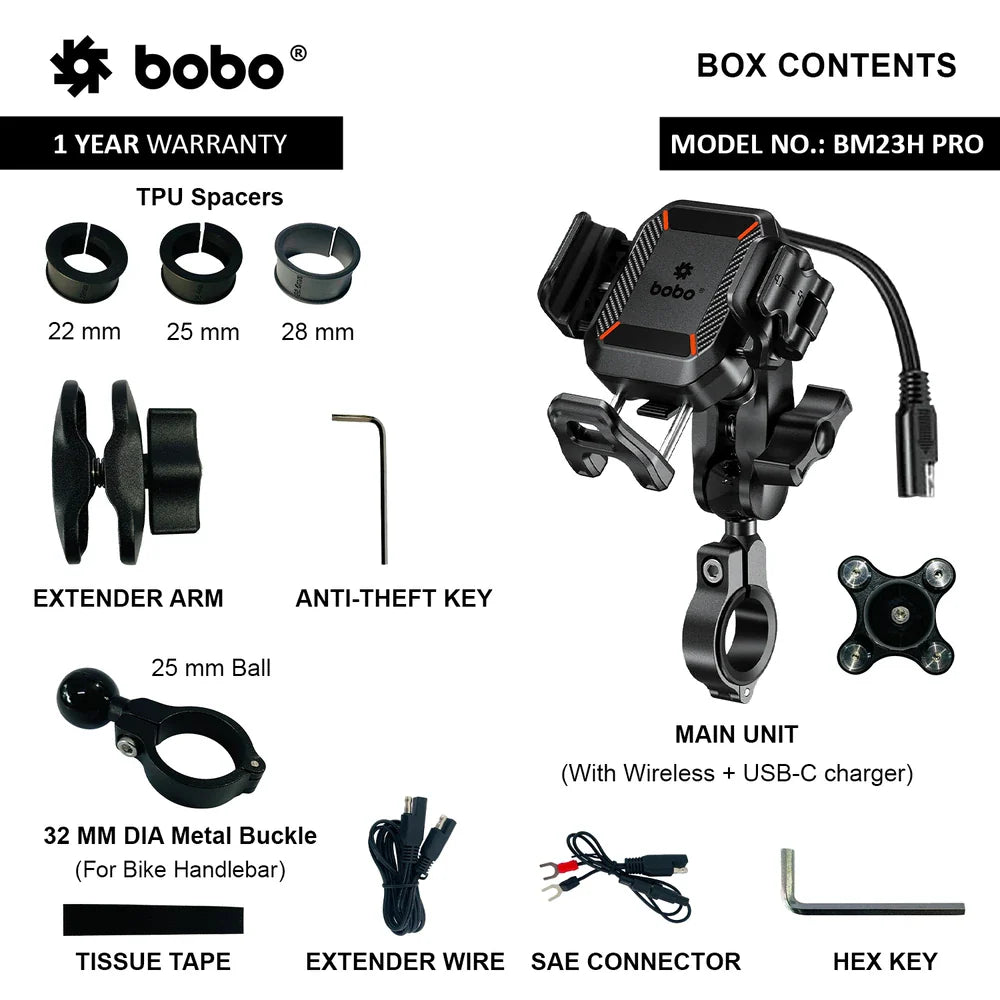 BOBO BM23 PRO Anti-Theft Bike Phone Holder