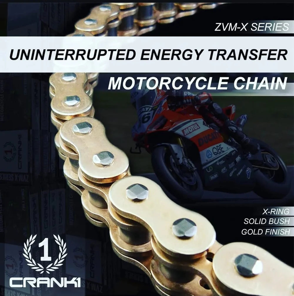 Chain For Ducati Scrambler Classic 800 (2015-2018) - 520 Pitch x 106 Links Gold (ZVMX)