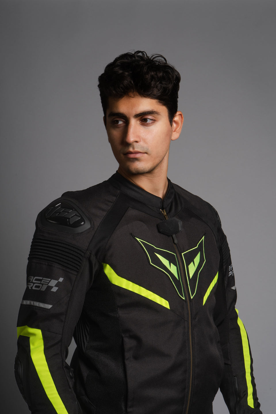 DSG Race Pro V3 Riding Jacket - Black Neon